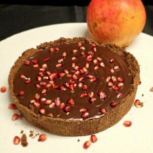 pomegranat-tart Chocolate Pomegranate Tart