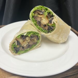 Portabella caesar salad wrap