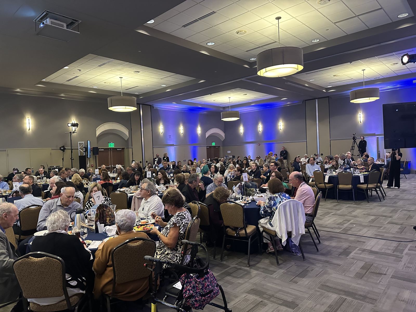 Large community dinner catered by Mosaic
